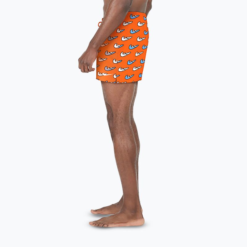 Мъжки бански шорти Nike Multi Print 5" Volley orange blaze 4