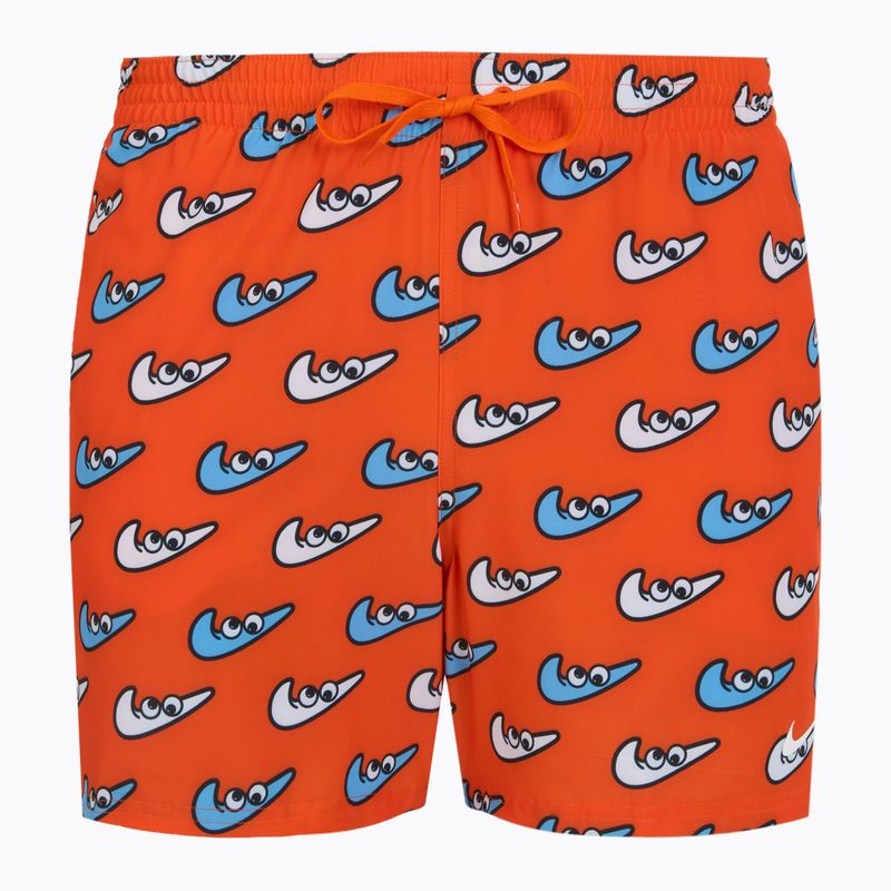 Мъжки бански шорти Nike Multi Print 5" Volley orange blaze