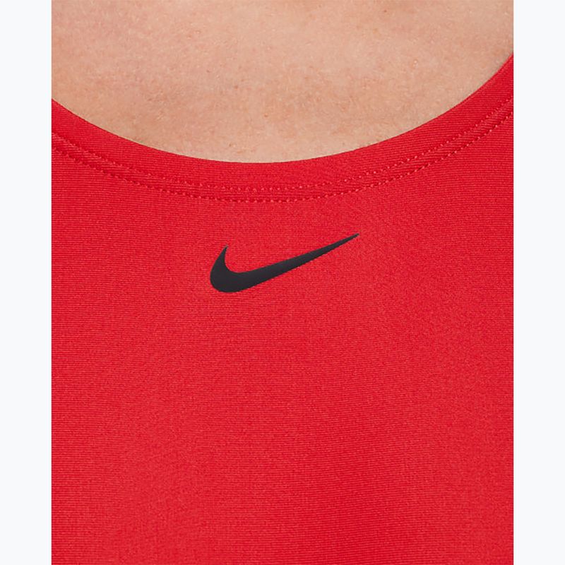 Дамски бански от една част Nike Logo Tape Fastback university red 5