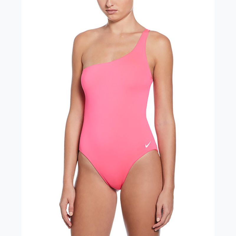Дамски бански костюм от една част Nike Essential Asymmetrical hyper pink