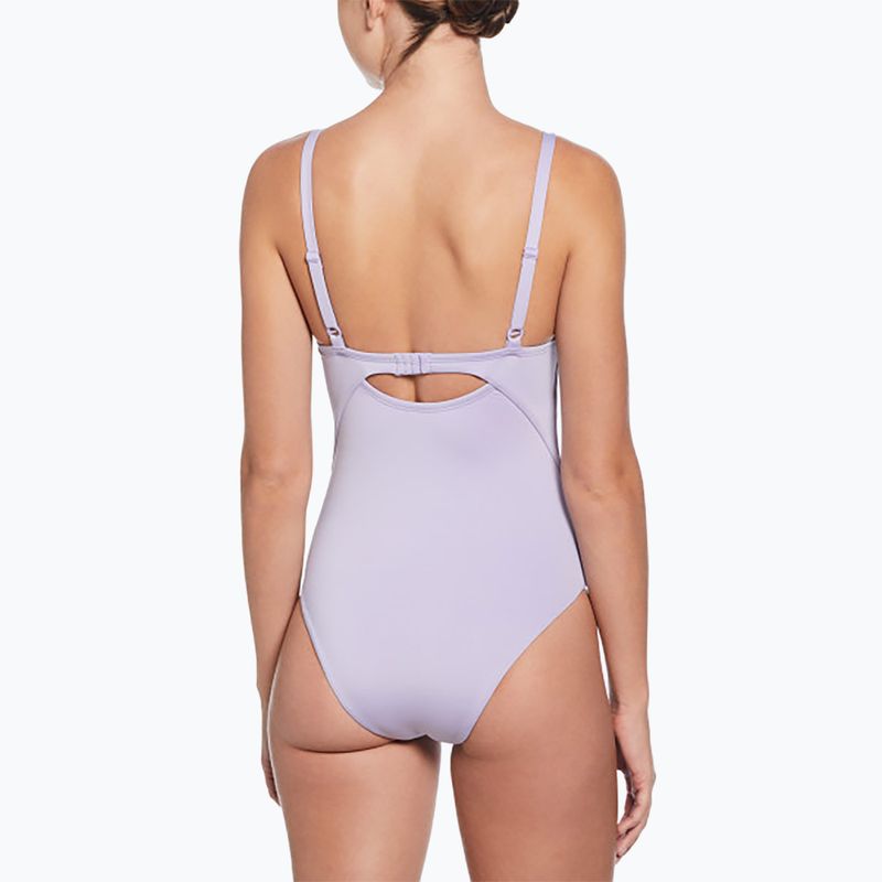 Дамски бански костюм от една част Nike Essential V-Neck hydrangeas 3