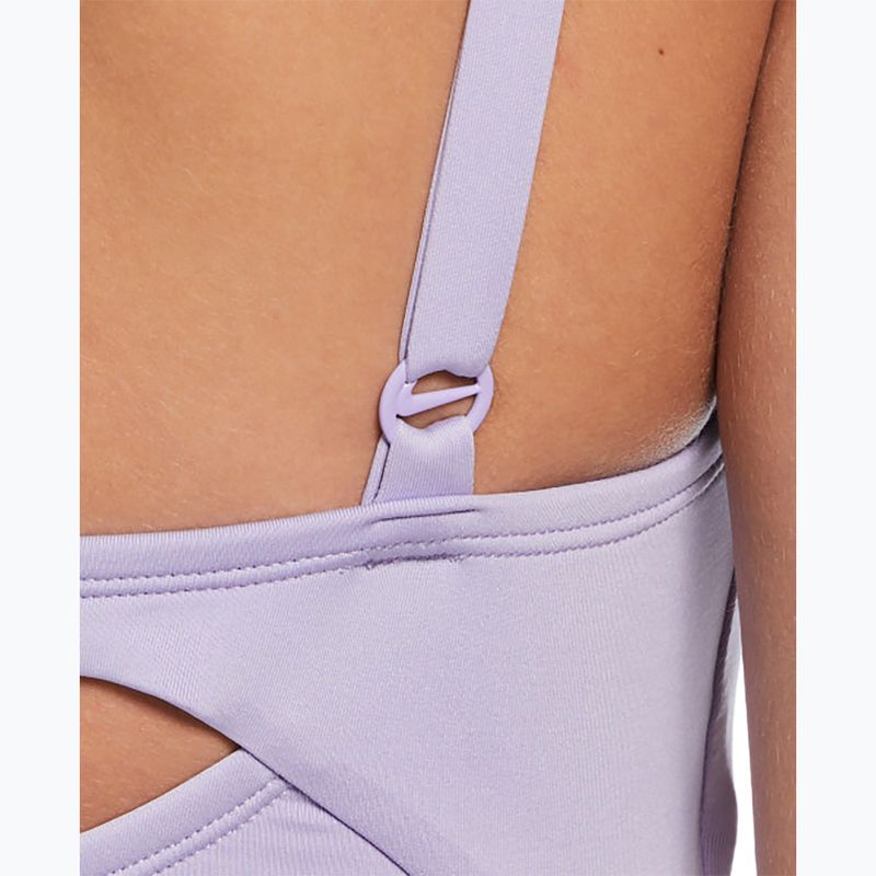 Дамски бански костюм от една част Nike Essential V-Neck hydrangeas 5