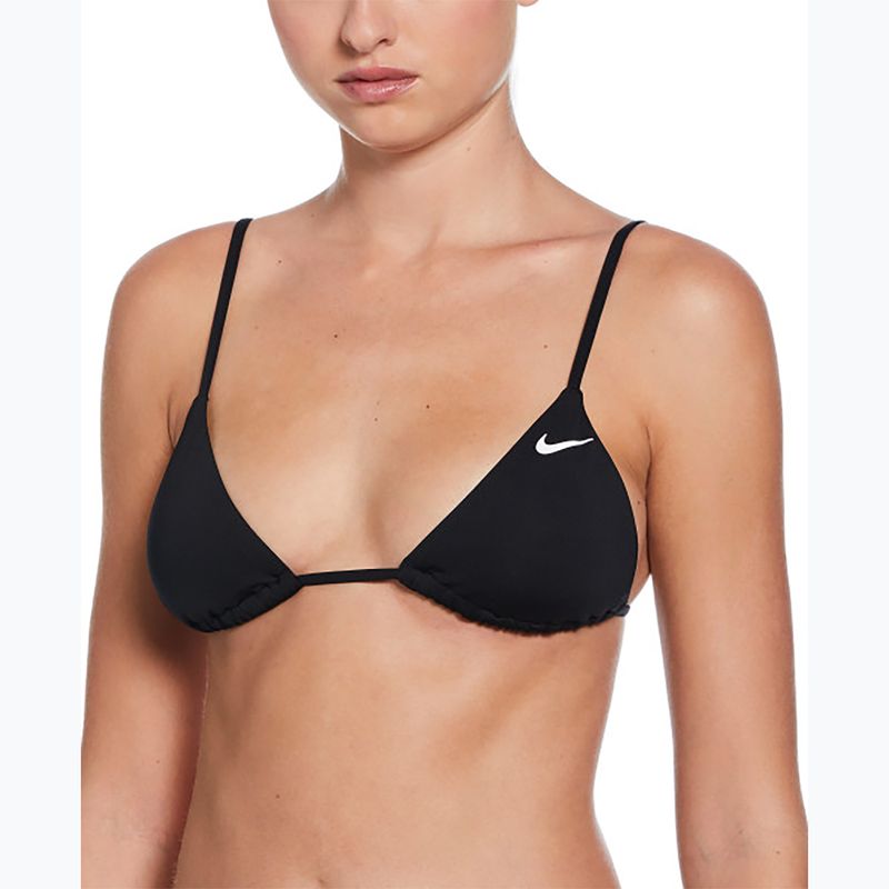 Nike Essential Триъгълни бикини Горна част на бански костюм black