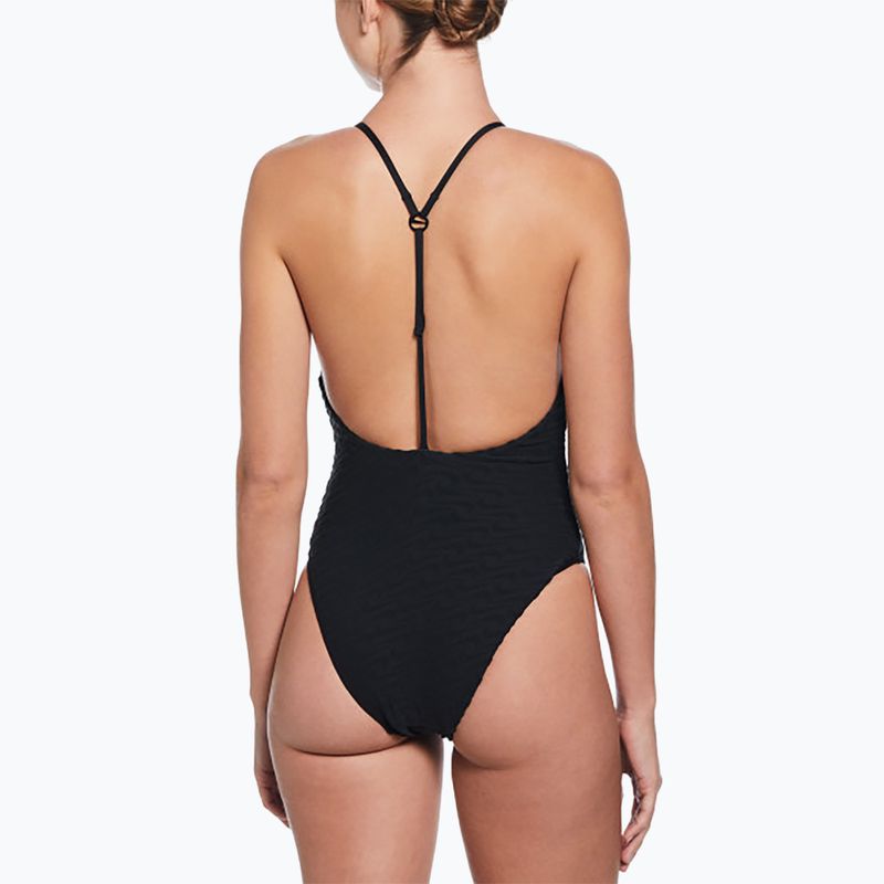 Дамски бански костюм от една част Nike Swoosh Link Y-Back black 3
