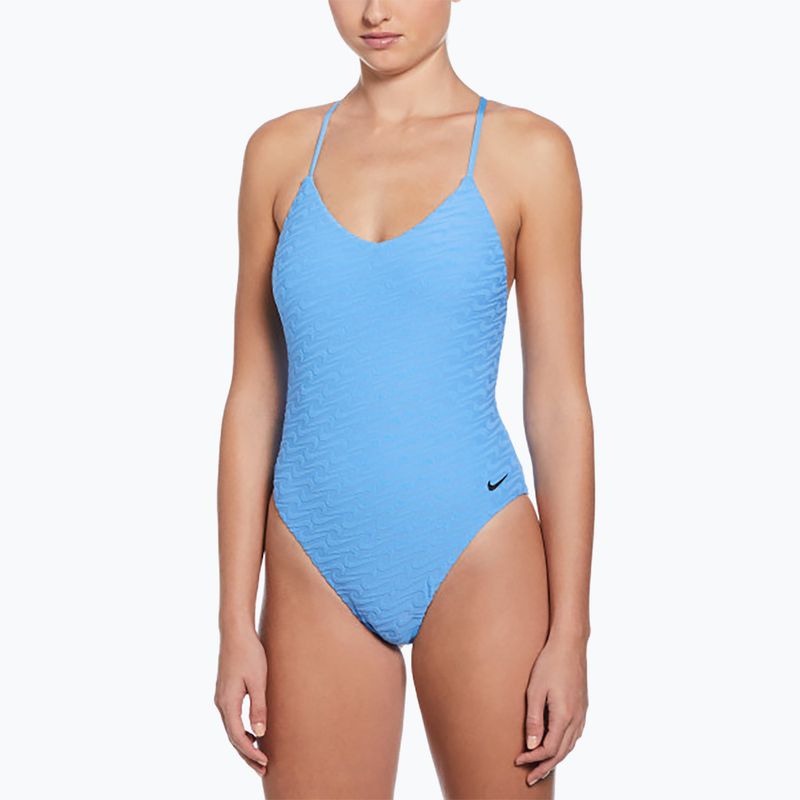 Дамски бански костюм от една част Nike Swoosh Link Y-Back university blue