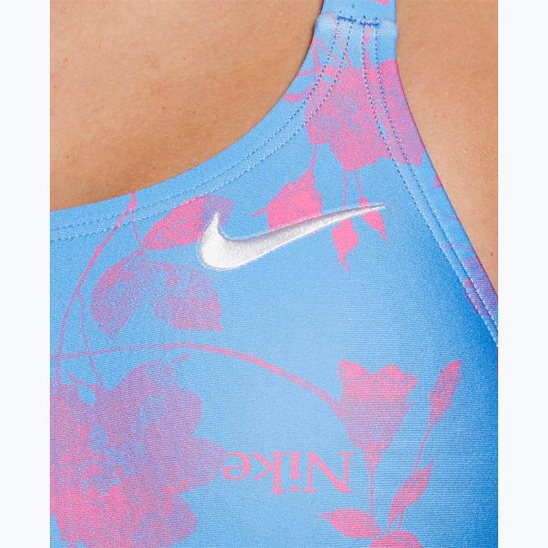 Дамски бански костюм от една част Nike Hydrastrong Fastback university blue 4