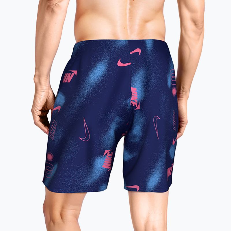 Мъжки шорти за плуване Nike Multi Print 7“ Volley midnight navy 3