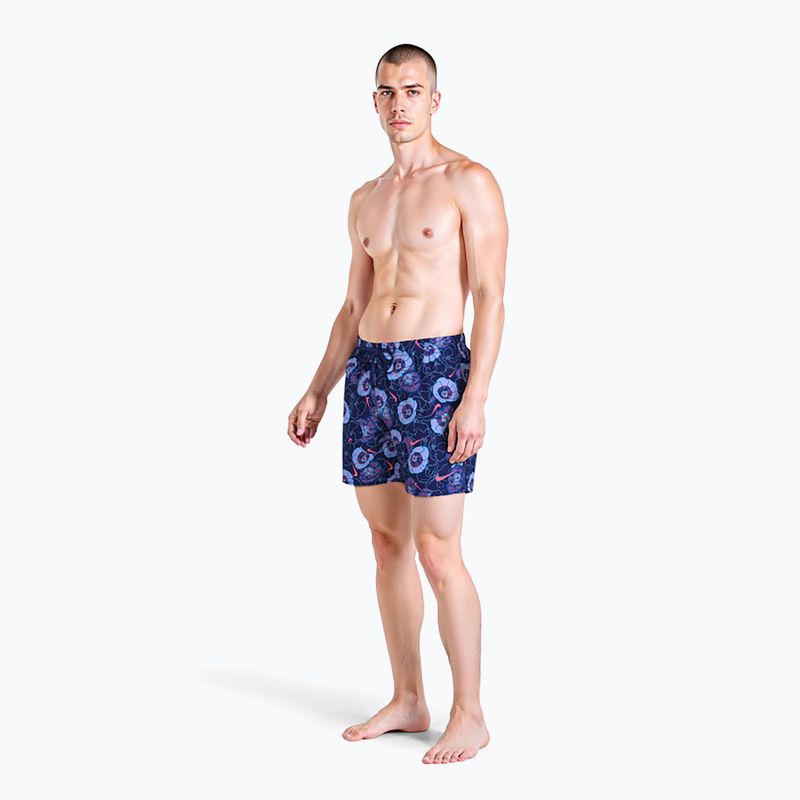 Мъжки шорти за плуване Nike Multi Poppy Print 5" Volley midnight navy 2