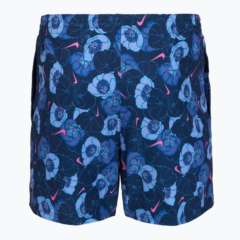 Мъжки шорти за плуване Nike Multi Poppy Print 5" Volley midnight navy 2