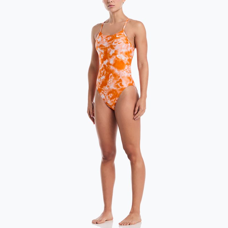 Дамски цял бански костюм Nike Hydrastrong Cutout bright ceramic 2