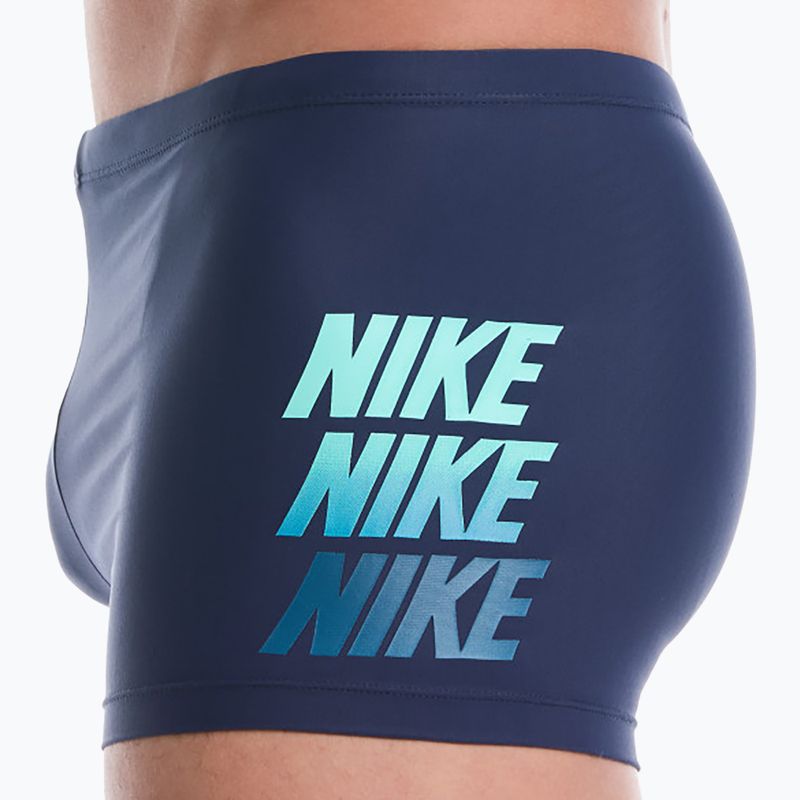 Мъжки боксерки за плуване Nike Logo Graphic Square Leg midnight navy 4