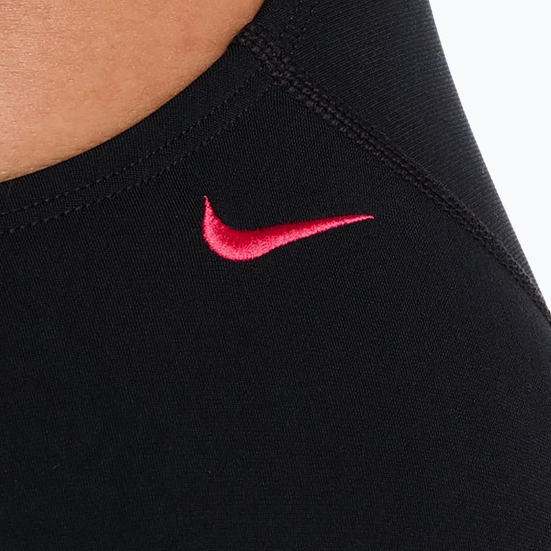 Дамски цял бански костюм Nike Hydrastrong Logo Graphic Fastback black 5