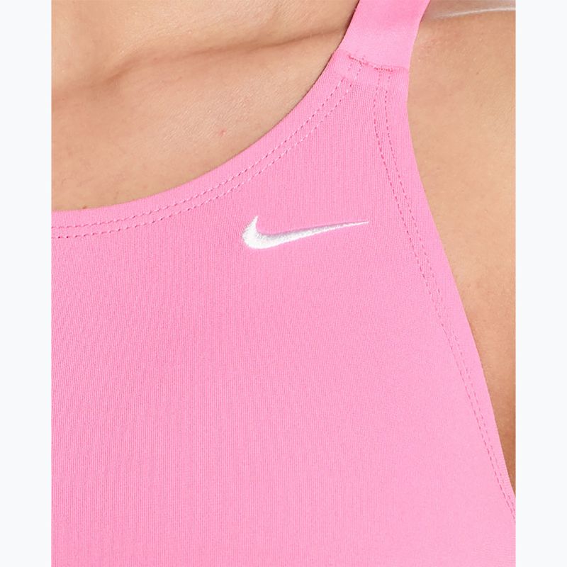 Дамски цял костюм за плуване Nike Hydrastrong Solid pink glow 4