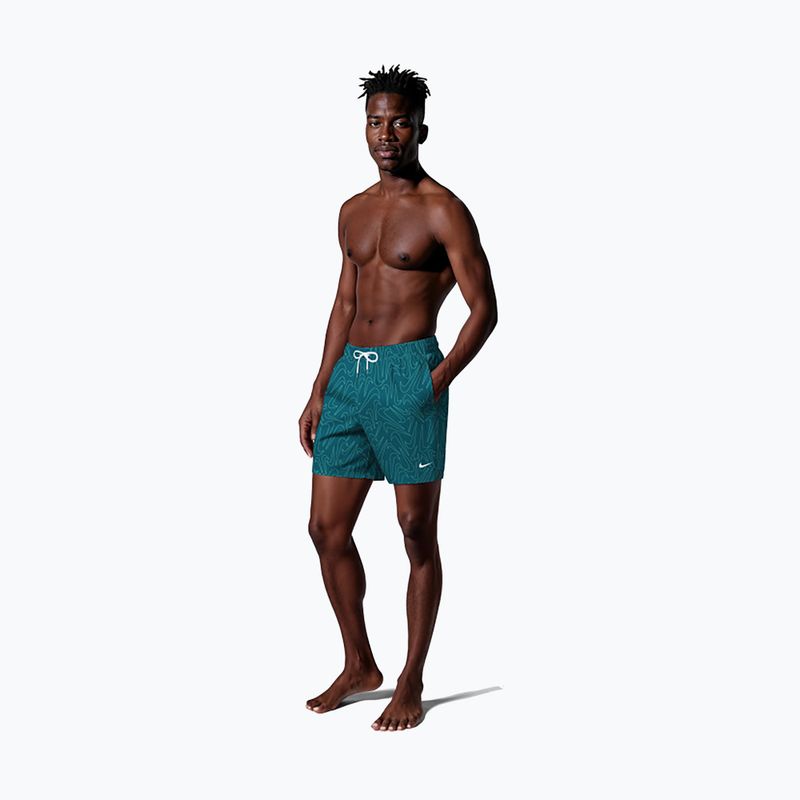 Мъжки бански шорти Nike Breaker Logofetti 5“ Volley green abyss 2