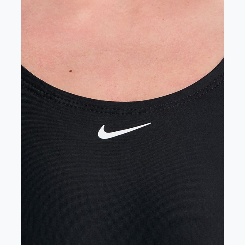 Дамски цял бански костюм Nike Logo Tape Fastback black 4