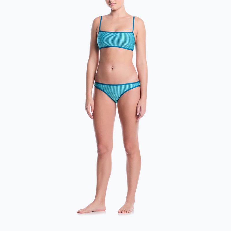 Горнище от бански костюм Nike Ripple Texture Bralette Classic Bikini bleached turquoise 2