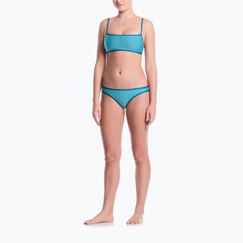 Долнище на бански костюм Nike Ripple Texture Hipster Bikini bleached turquoise 2