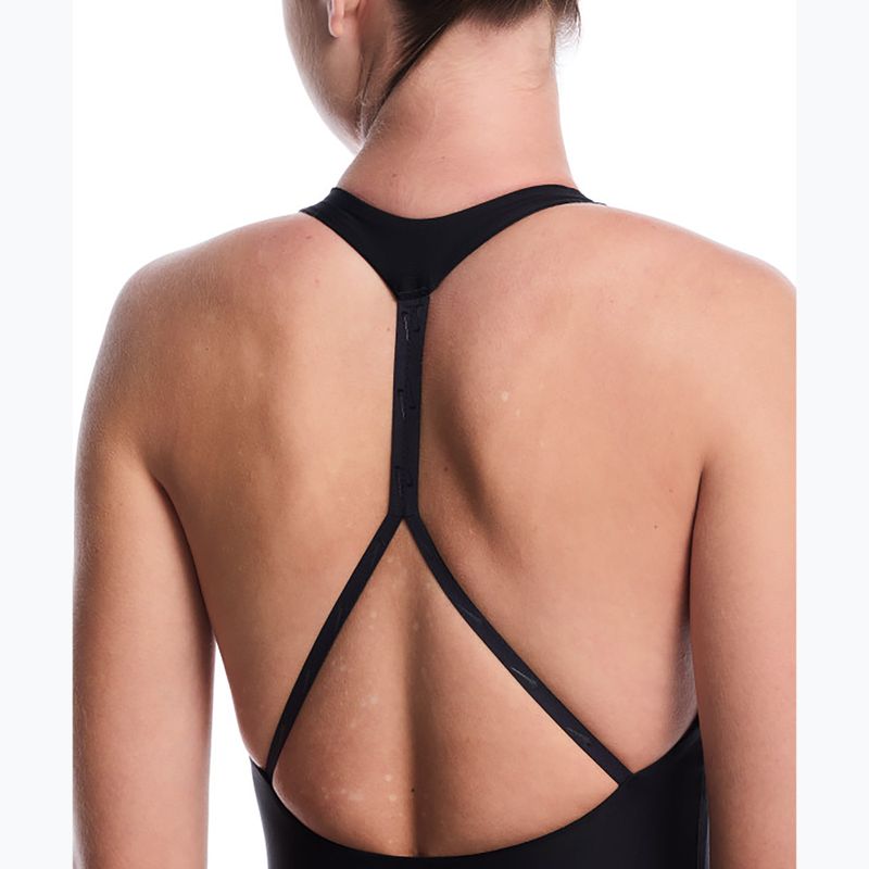 Дамски цял бански костюм Nike Hydralock Luxe Sail Boat V-Neck black 4