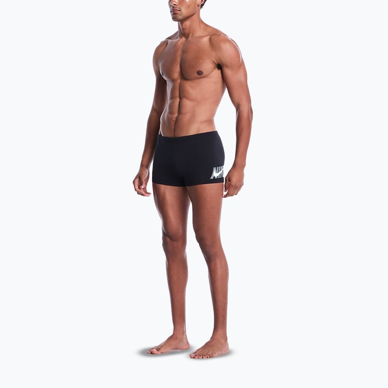 Мъжки боксерки за плуване Nike Logo Graphic Square Leg black 2