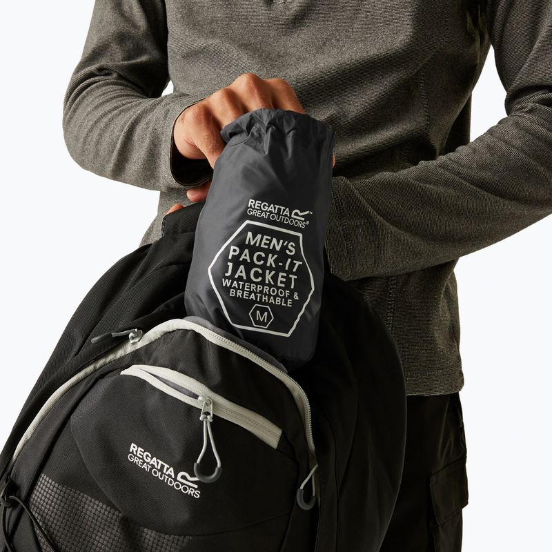Мъжко яке за дъжд Regatta Pack-It III seal grey 6