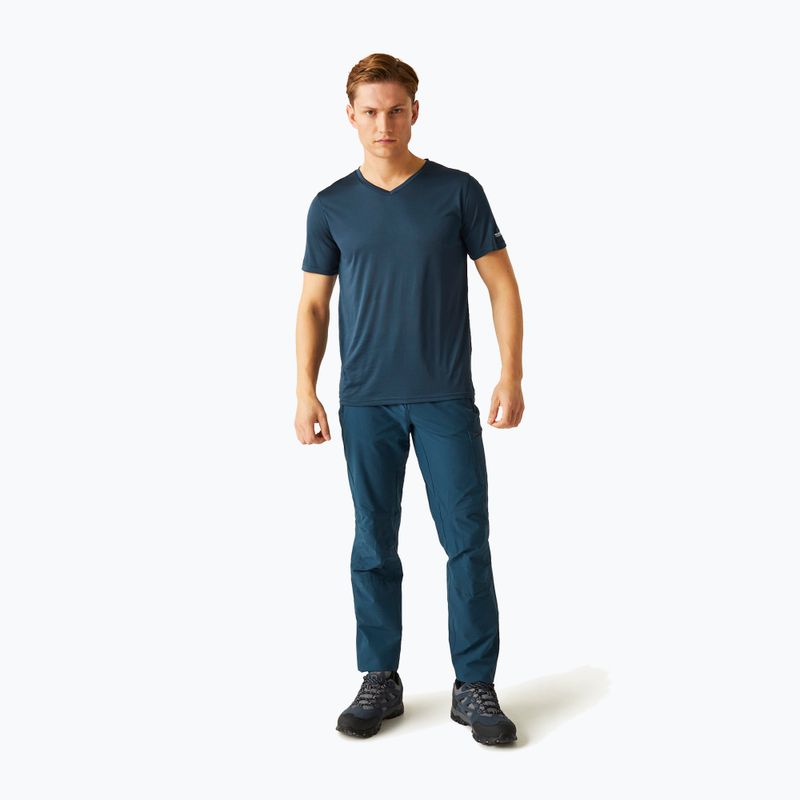 Мъжка риза за трекинг REGATTA Fingal V-Neck moonlight denim 2