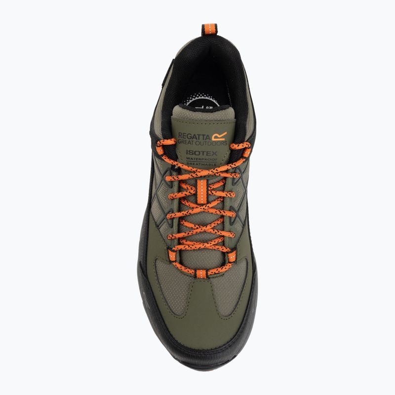 Мъжки обувки за трекинг REGATTA Samaris III Low cypress green/blaze orange 5