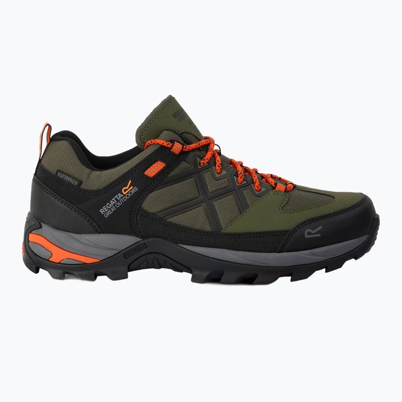 Мъжки обувки за трекинг REGATTA Samaris III Low cypress green/blaze orange 2