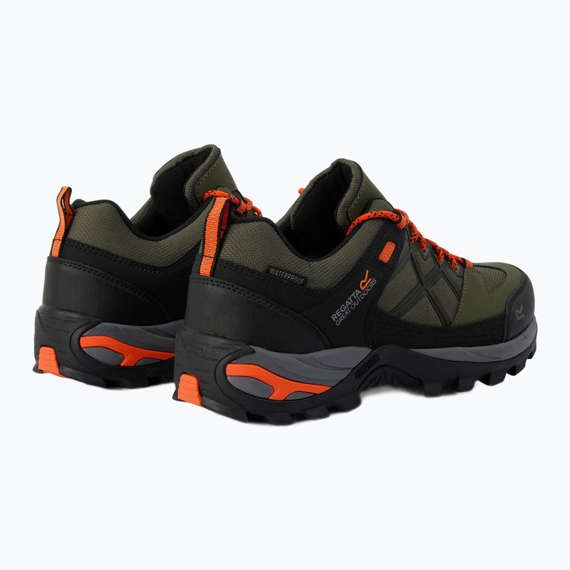 Мъжки обувки за трекинг REGATTA Samaris III Low cypress green/blaze orange 3