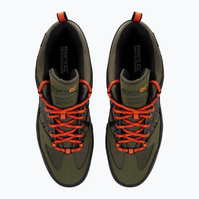 Мъжки обувки за трекинг REGATTA Samaris III Low cypress green/blaze orange 5