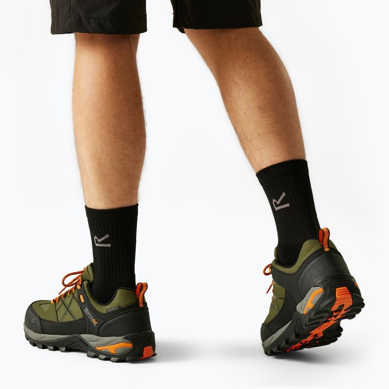 Мъжки обувки за трекинг REGATTA Samaris III Low cypress green/blaze orange 10