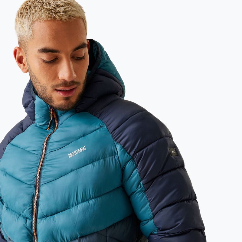 Мъжко пухено яке REGATTA Hooded Dalent moroccan blue/moonlight denim 5