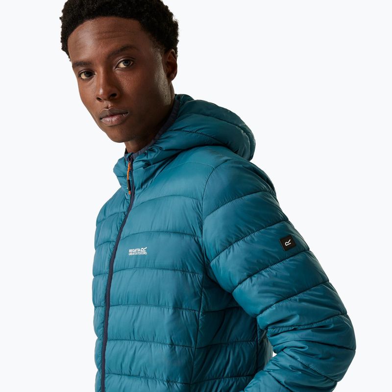 Мъжко пухено яке REGATTA Hooded Marizion maroccan blue/fox 5