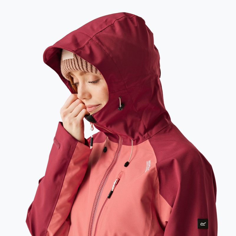 Дамско яке за дъжд REGATTA Birchdale mineral red/rumba red 4