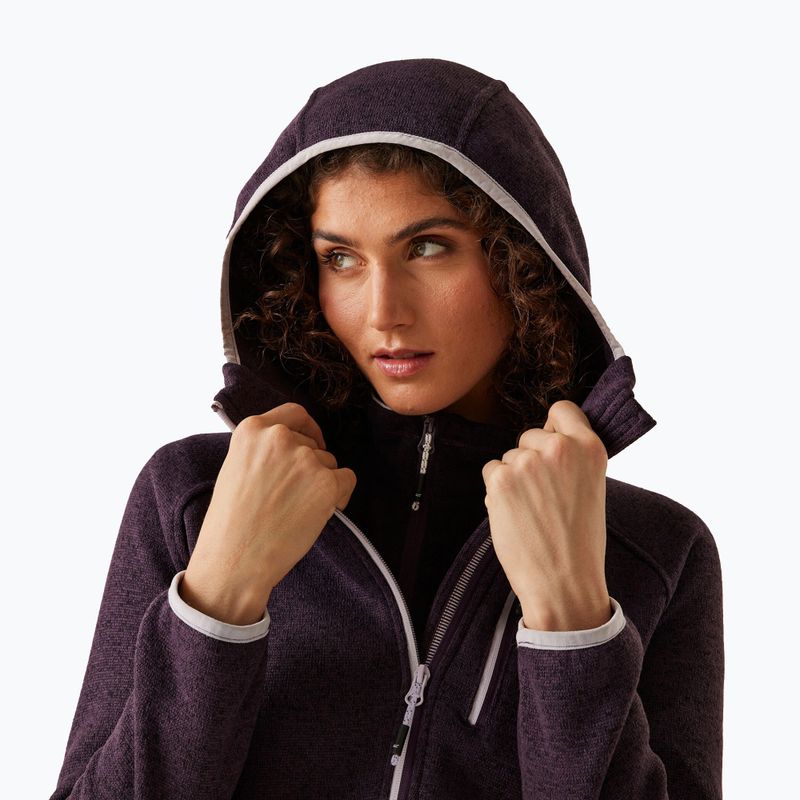 Дамски суитшърт за трекинг REGATTA Hooded Newhill deep plum 4