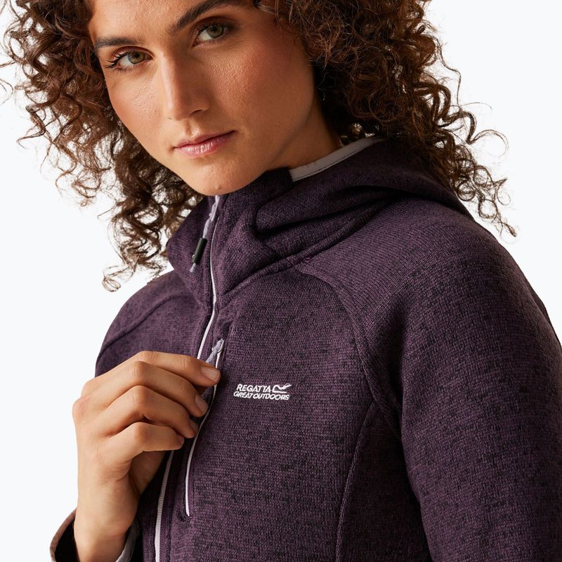 Дамски суитшърт за трекинг REGATTA Hooded Newhill deep plum 5