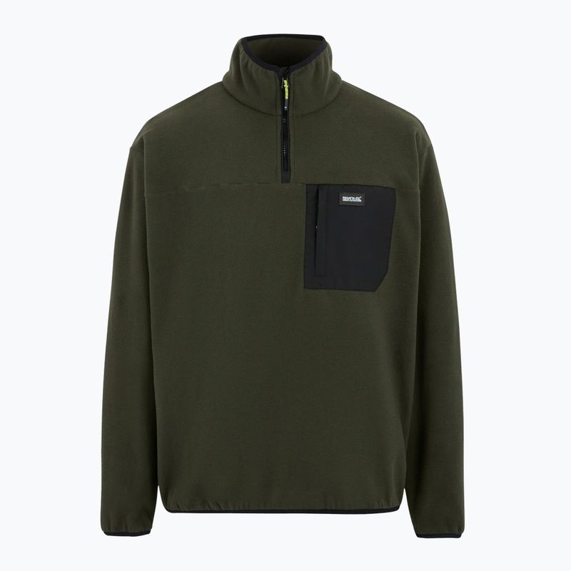 Мъжки поларен суитшърт REGATTA Frankie Half Zip dark khaki 5