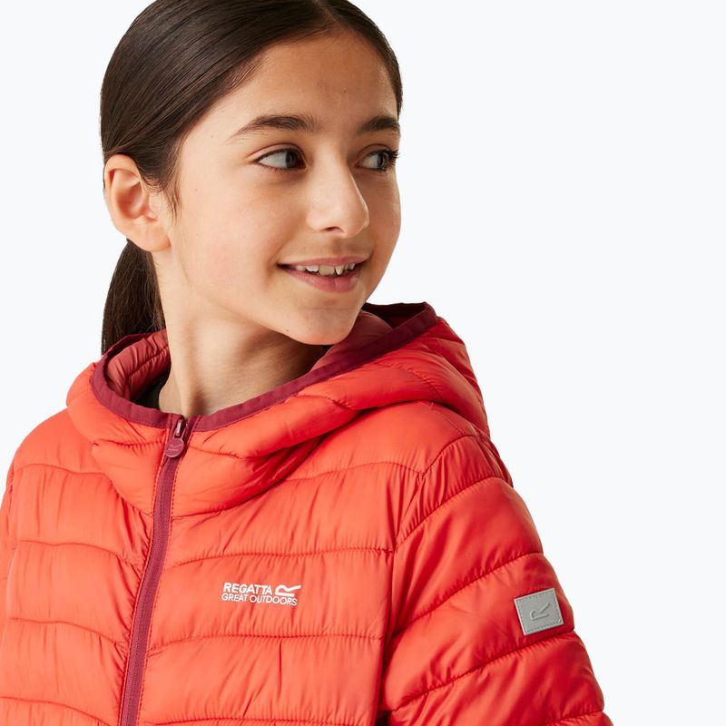 Детско пухено яке REGATTA Junior Hooded Marizion red sky/mineral red 4