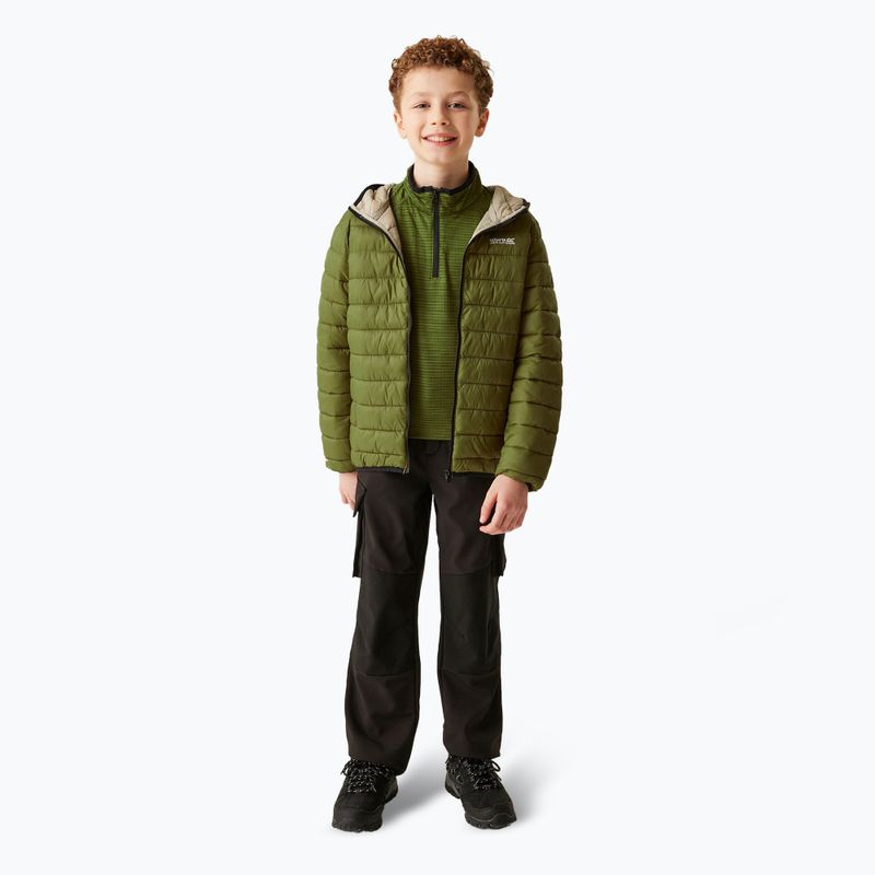 Детско пухено яке REGATTA Junior Hooded Marizion nehrite green/abbeystone 2