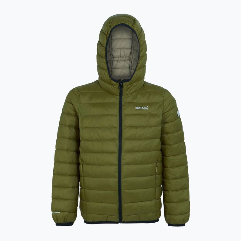 Детско пухено яке REGATTA Junior Hooded Marizion nehrite green/abbeystone 6