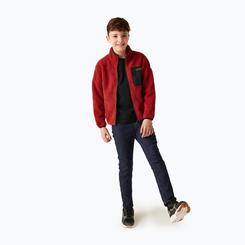 Детски суитшърт REGATTA Junior Frankie Full Zip red ochre 2