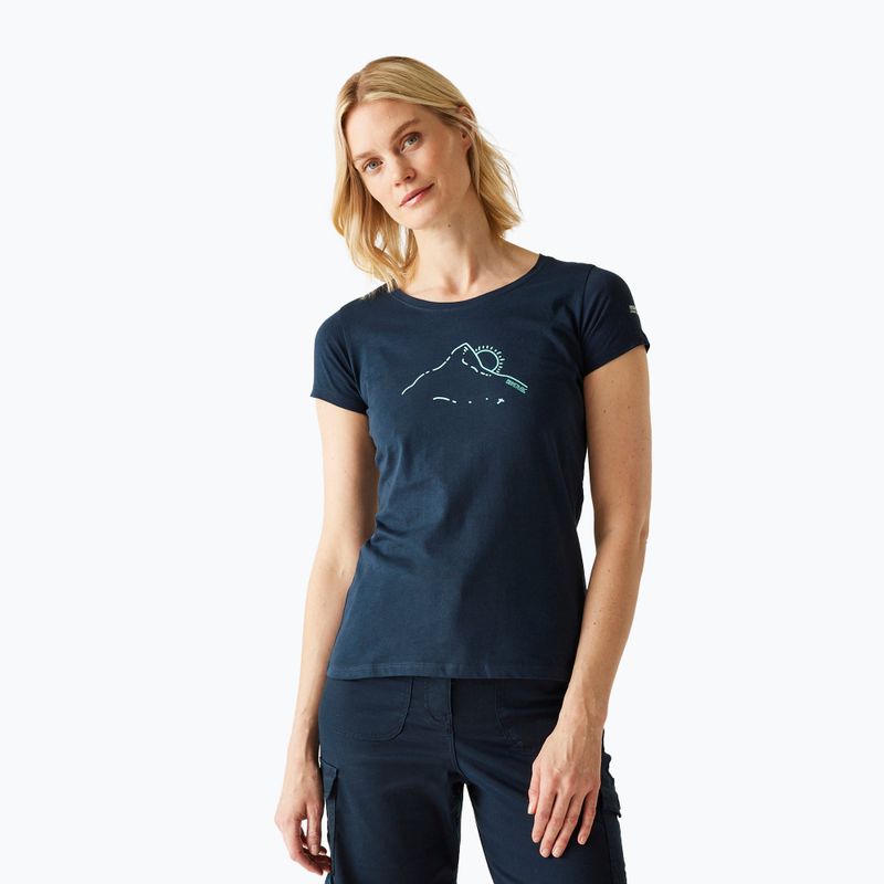 Дамска тениска REGATTA Breezed V navy
