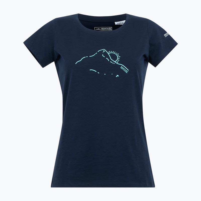 Дамска тениска REGATTA Breezed V navy 5