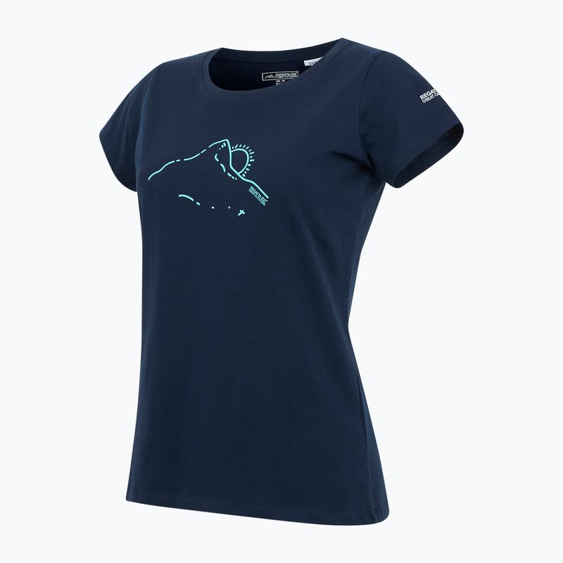 Дамска тениска REGATTA Breezed V navy 7