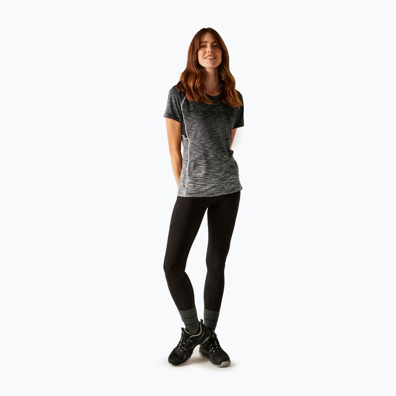 Дамска тениска REGATTA Laxley II black ombre 2