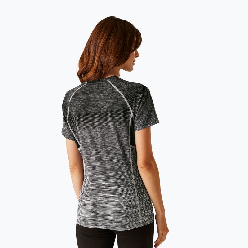 Дамска тениска REGATTA Laxley II black ombre 3