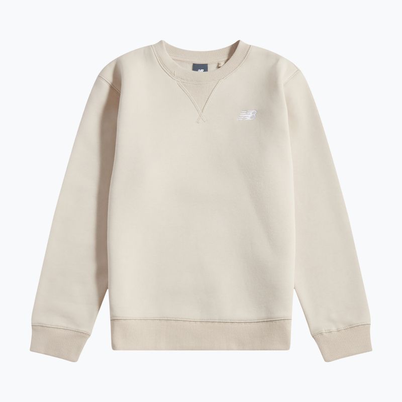 Детски суитшърт New Balance Brush Back Small Logo Crew timberwolf 6