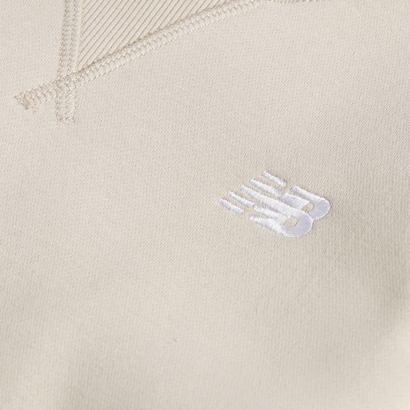 Детски суитшърт New Balance Brush Back Small Logo Crew timberwolf 8