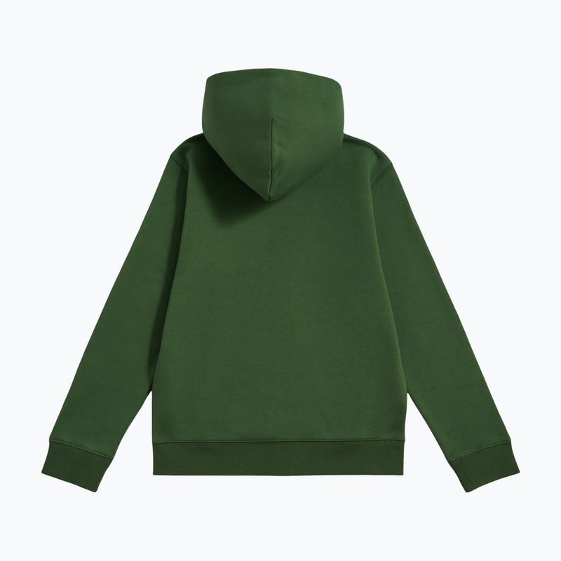 Детски суитшърт New Balance Brush Back Small Logo Full Zip Hoodie dark alpine green 2