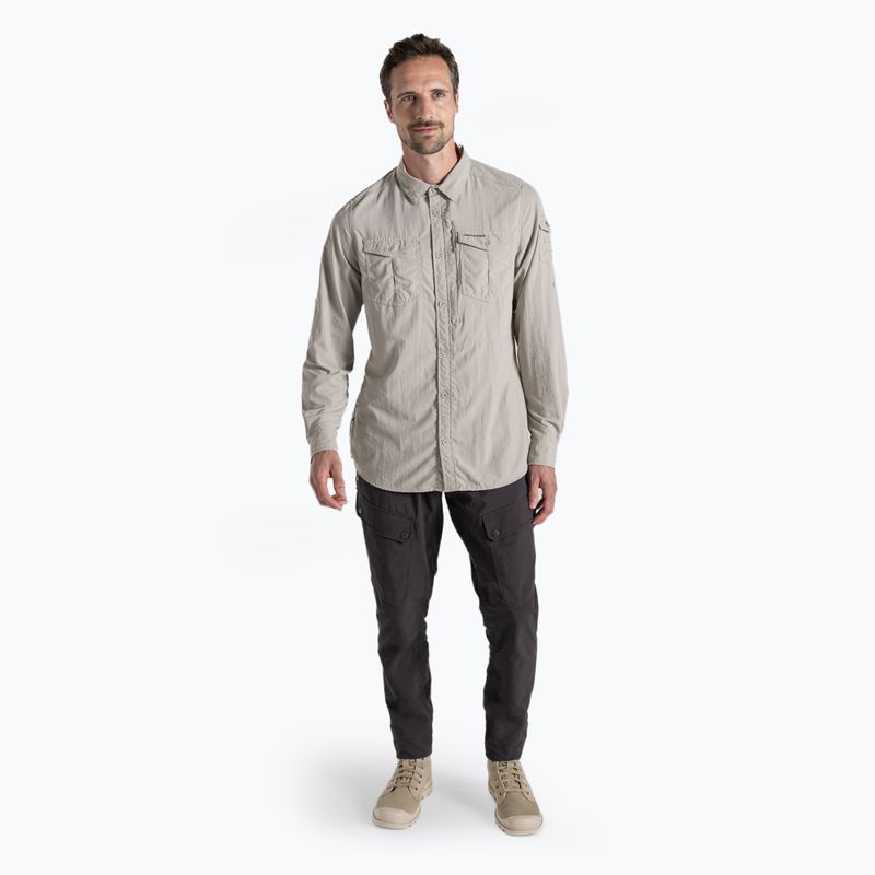 Мъжка риза за трекинг Craghoppers NosiLife Adventure Long Sleeved Shirt III perchment 2
