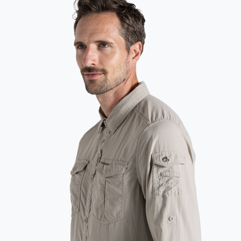 Мъжка риза за трекинг Craghoppers NosiLife Adventure Long Sleeved Shirt III perchment 4
